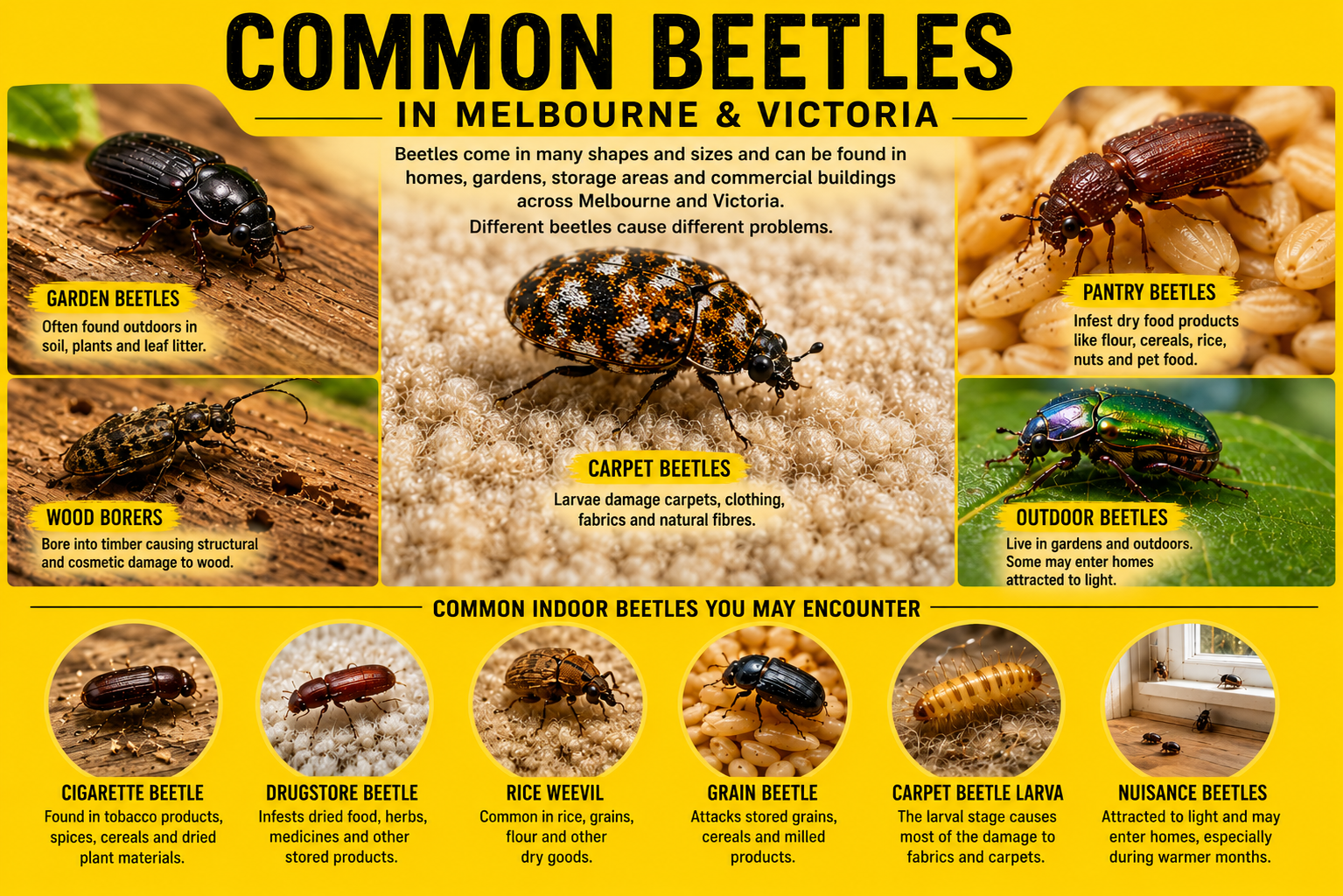 Types of beetles