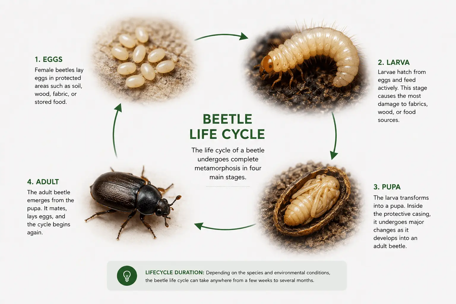 Beetle life cycle diagram